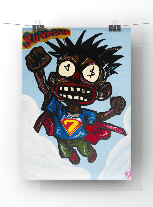 Seven super boy Prints